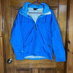 Marmot Women's Blue Rain Jacket with Pockets Size Medium